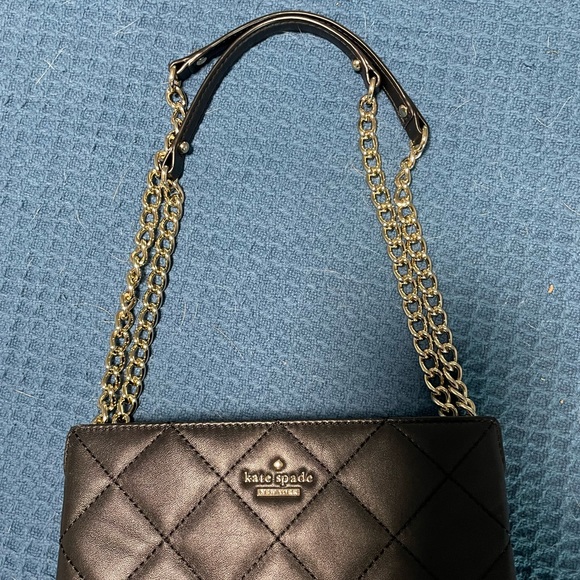 Kate Spade Black Quilted Leather Crossbody Bag - Picture 3 of 7